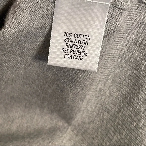 CROFT & BARROW Gray Cardigan Button Down Long Sleeve Top Sweater Plus Sz 1X NEW - Picture 5 of 8